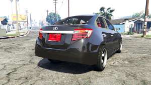 Toyota Vios (XP150) 2013 [replace] for GTA 5 - rear view