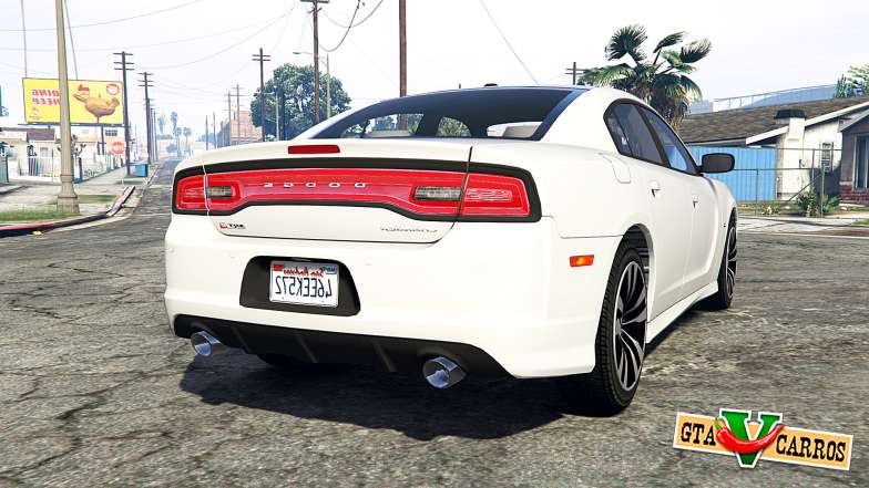 Dodge Charger SRT8 (LD) 2012 [replace] for GTA 5 - rear view