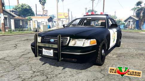 Ford Crown Victoria Highway Patrol [replace] for GTA 5 - front view