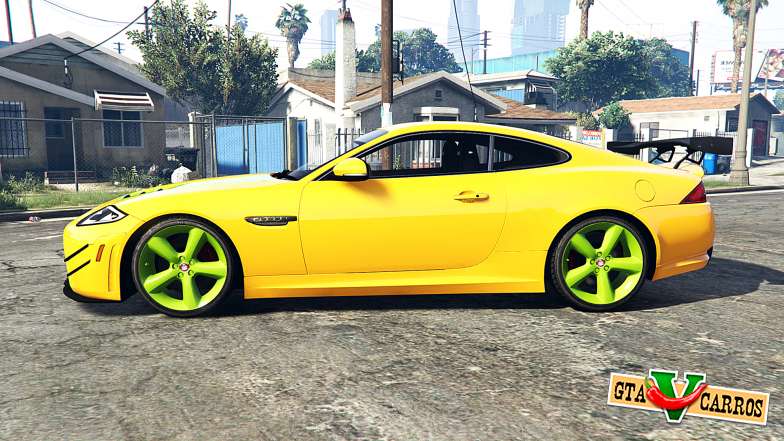 Jaguar XKR-S GT (X150) 2013 v1.1 [replace] for GTA 5 - side view