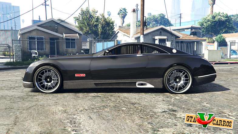 Maybach Exelero concept 2005 v0.5 [replace] for GTA 5 - side view