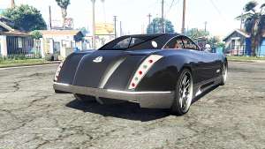 Maybach Exelero concept 2005 v0.5 [replace] for GTA 5 - rear view