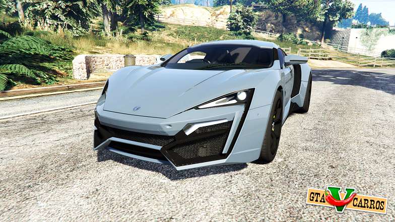 W Motors Lykan HyperSport 2014 v1.3 [replace] for GTA 5 - front view