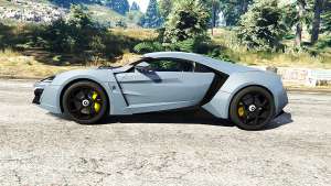 W Motors Lykan HyperSport 2014 v1.3 [replace] for GTA 5 - side view