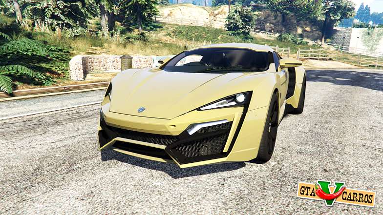 W Motors Lykan HyperSport 2014 v1.3 [add-on] for GTA 5 - front view