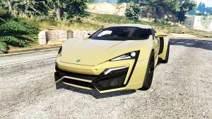 W Motors Lykan HyperSport 2014 v1.3 [add-on] for GTA 5 - front view