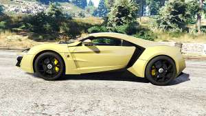 W Motors Lykan HyperSport 2014 v1.3 [add-on] for GTA 5 - side view