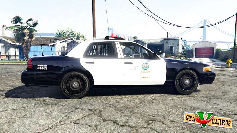 Ford Crown Victoria Los Santos Police [replace] for GTA 5 - side view