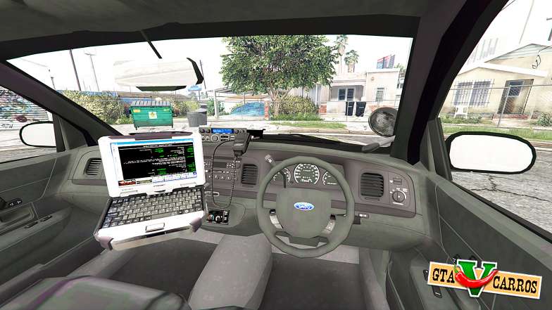 Ford Crown Victoria Los Santos Police [replace] for GTA 5 - interior