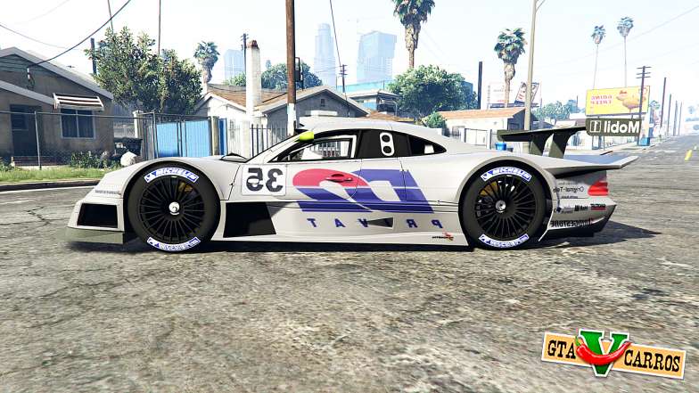 Mercedes-Benz CLK LM 1998 [replace] for GTA 5 - side view