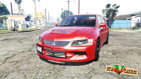 Mitsubishi Lancer Evolution IX [replace] for GTA 5 - front view