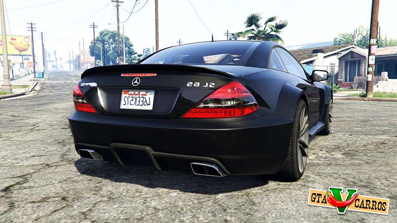 Mercedes-Benz SL 65 AMG (R230) v1.2 [replace] for GTA 5 - rear view