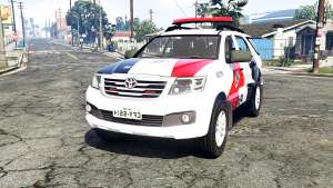 Toyota Fortuner 2014 brazilian police [replace] for GTA 5 - front view
