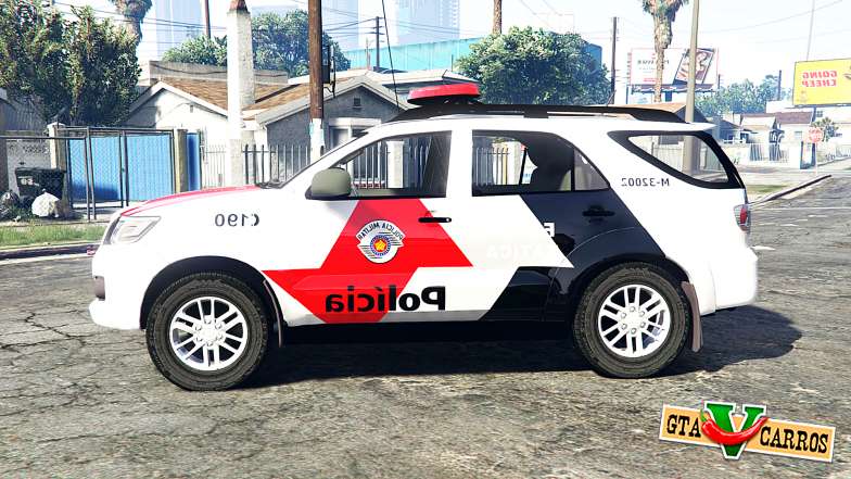 Toyota Fortuner 2014 brazilian police [replace] for GTA 5 - side view