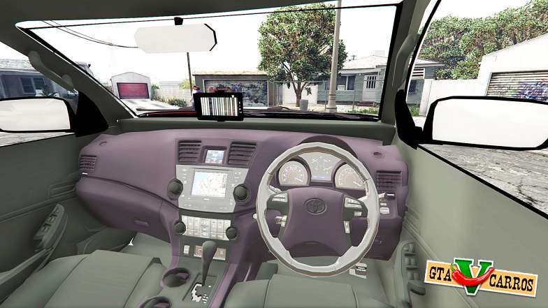 Toyota Fortuner 2014 brazilian police [replace] for GTA 5 - interior