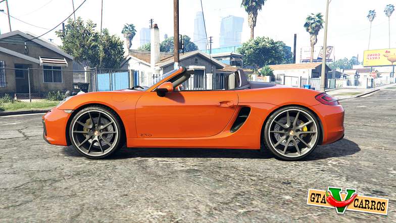 Porsche Boxster GTS (981) v1.2 [replace] for GTA 5 - side view