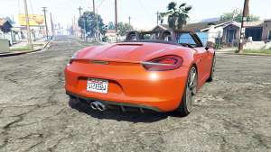 Porsche Boxster GTS (981) v1.2 [replace] for GTA 5 - rear view