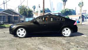 Volvo S60 unmarked police [replace] for GTA 5 - side view