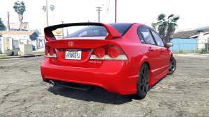 Honda Civic Type-R (FD2) 2008 [add-on] for GTA 5 - rear view