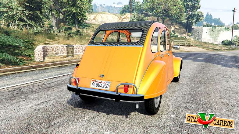 Citroen 2CV v1.2 [replace] or GTA 5 - rear view