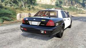 Ford Crown Victoria Police [replace] for GTA 5 - rear view