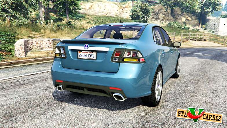 Saab 9-3 Turbo X [replace] for GTA 5 - rear view
