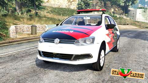 Volkswagen Voyage brazilian police [replace] for GTA 5 - front view