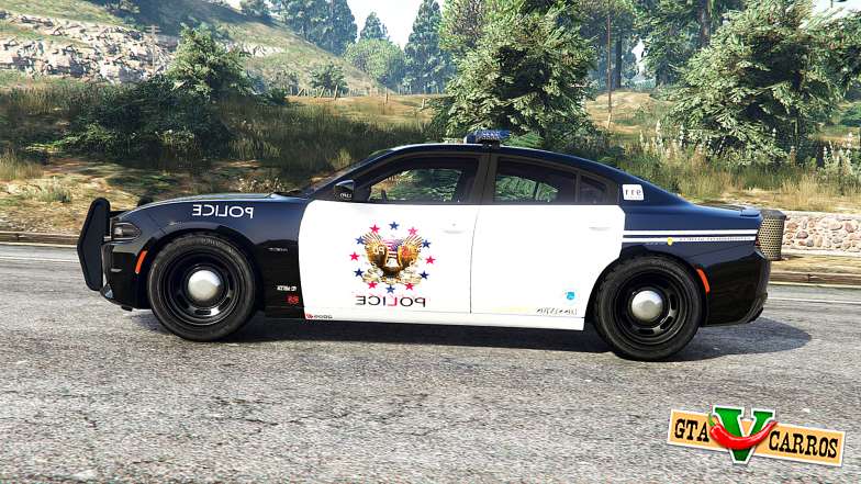 Dodge Charger RT 2015 LSPD [replace] for GTA 5 - side view