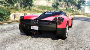 Pagani Huayra [add-on] for GTA 5 - rear view