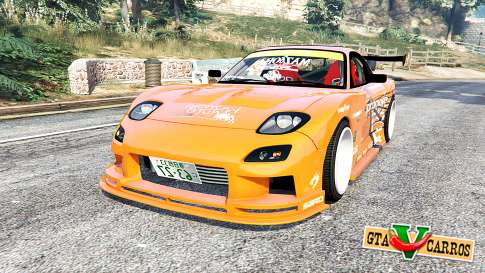 Mazda RX-7 (FD3S) Kazama v1.1 [replace] for GTA 5 - front view