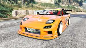 Mazda RX-7 (FD3S) Kazama v1.1 [replace] for GTA 5 - front view