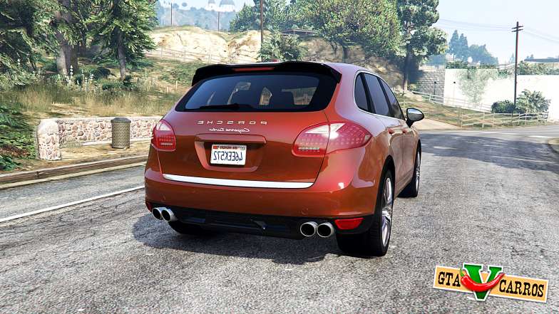 Porsche Cayenne Turbo (958) 2012 [replace] for GTA 5 - rear view