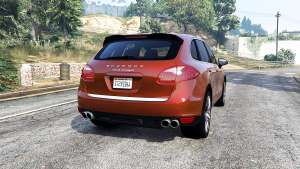 Porsche Cayenne Turbo (958) 2012 [replace] for GTA 5 - rear view