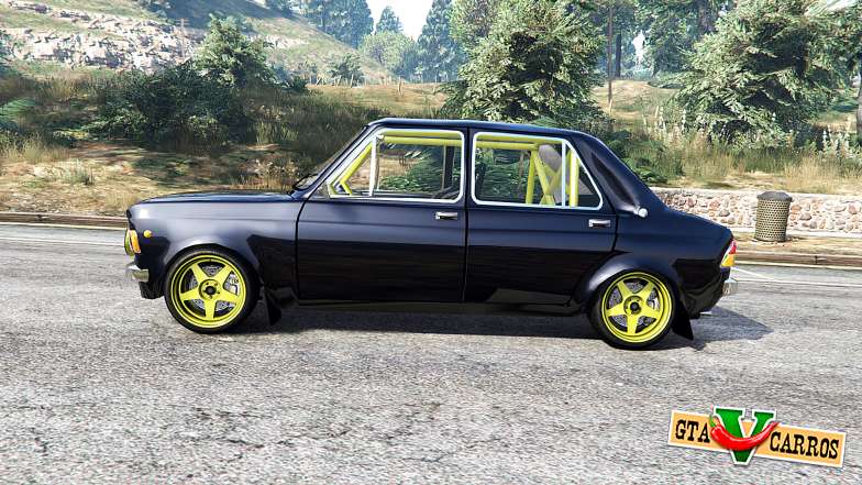 Zastava 1100p rally v2.0 [replace] for GTA 5 - side view