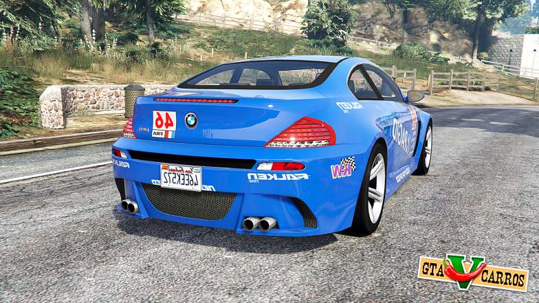 BMW M6 (E63) WideBody Pagid RS v0.3 [replace] for GTA 5 - rear view