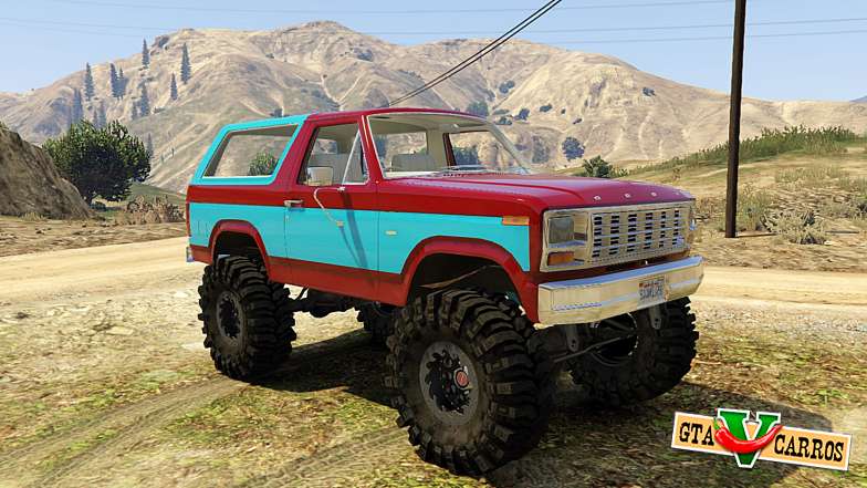 Ford Bronco MudSlinger 1980 for GTA 5 - front view