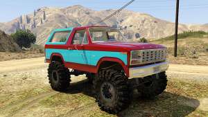 Ford Bronco MudSlinger 1980 for GTA 5 - front view