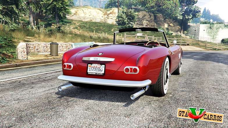 BMW 507 1959 v2.0 [replace] for GTA 5 - rear view
