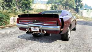 Dodge Charger RT SE (XS29) 1970 [replace] for GTA 5 - rear view