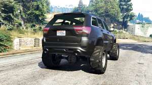 Jeep Grand Cherokee SRT8 2013 v0.5 [replace] for GTA 5 - rear view