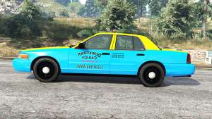 Ford Crown Victoria 2008 Taxi v1.2b [replace] for GTA 5 - side view