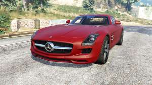 Mercedes-Benz SLS 63 AMG (C197) v1.3 [replace] for GTA 5 - front view
