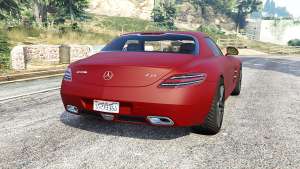 Mercedes-Benz SLS 63 AMG (C197) v1.3 [replace] for GTA 5 - rear view