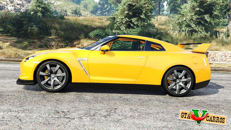 Nissan GT-R (R35) v1.1 [replace] for GTA 5 - side view