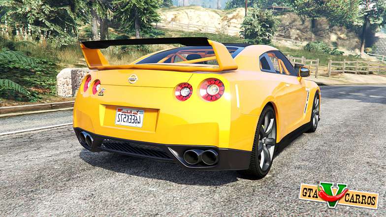Nissan GT-R (R35) v1.1 [replace] for GTA 5 - rear view