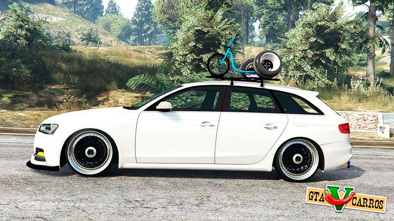 Audi RS 4 Avant (B8) 2014 v1.1 [replace] for GTA 5 - side view