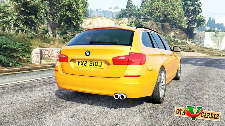 BMW 525d Touring (F11) 2015 (UK) v1.1 [replace] for GTA 5 - rear view