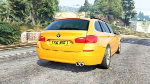BMW 525d Touring (F11) 2015 (UK) v1.1 [replace] for GTA 5 - rear view