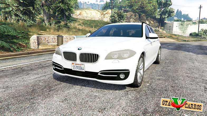 BMW 525d Touring (F11) 2015 (US) v1.1 [replace] for GTA 5 - front view
