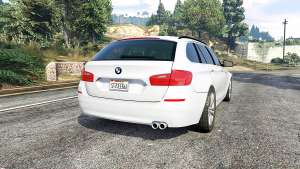 BMW 525d Touring (F11) 2015 (US) v1.1 [replace] for GTA 5 - rear view
